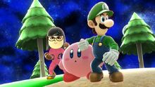 Me Kirby and Luigi