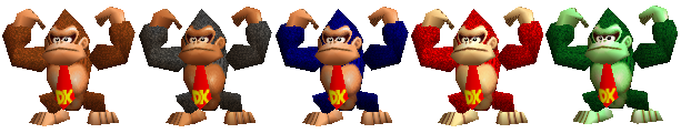 Paleta de colores Donkey Kong SSB