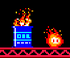 Fuego en Donkey Kong