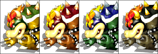 Paleta de colores Bowser SSBM