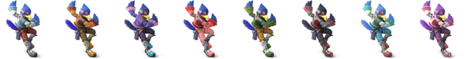 Paleta de colores de Falco SSBU