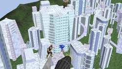 Great Fox sobrevolando Corneria SSBB