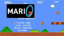 Mari0 Title Screen