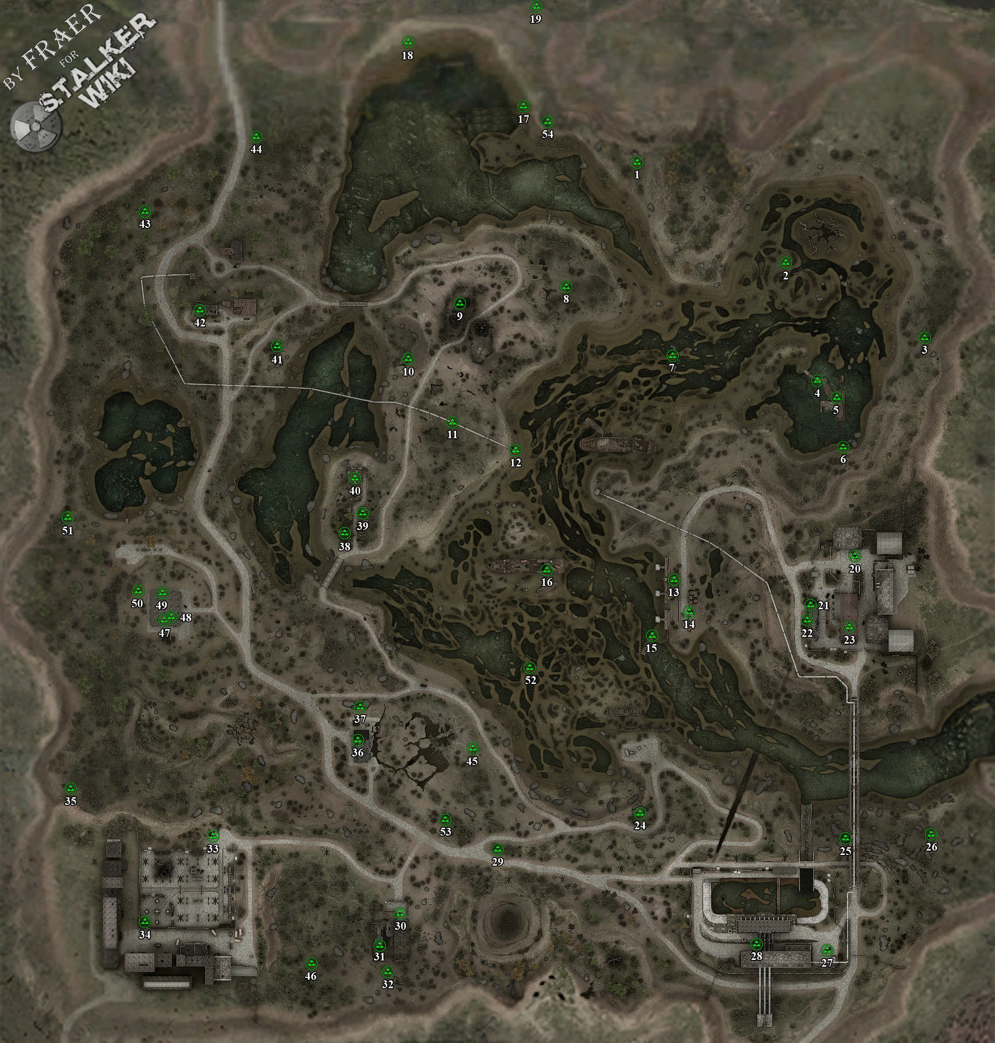 Изображение - Карта Затона с тайниками.jpg | S.T.A.L.K.E.R. Wiki ...?