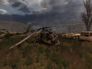 SCS Vehicle graveyard crashed Mi24