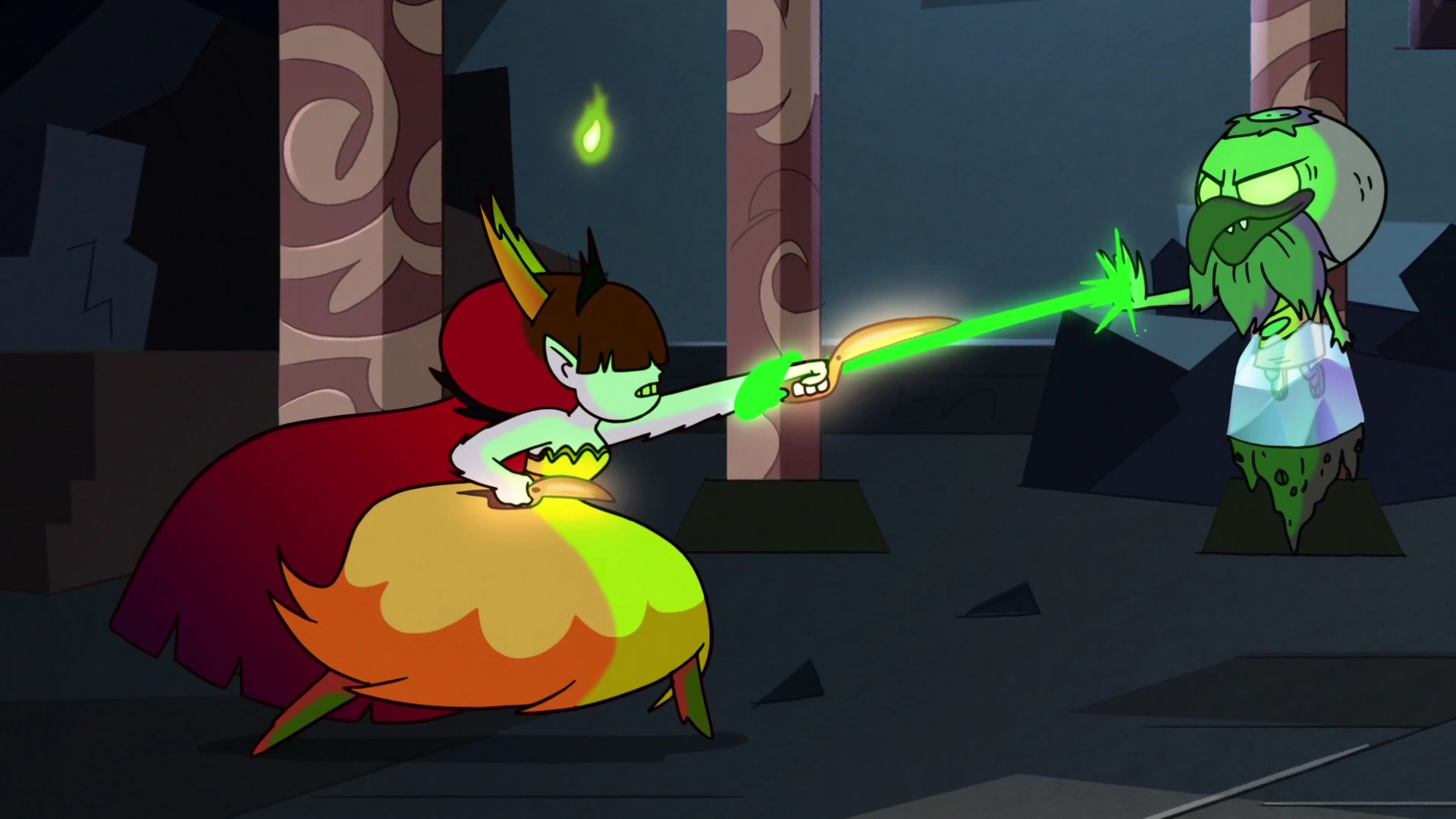 Image S2E41 LudoToffee lashes magic around Hekapoo's wrist.png