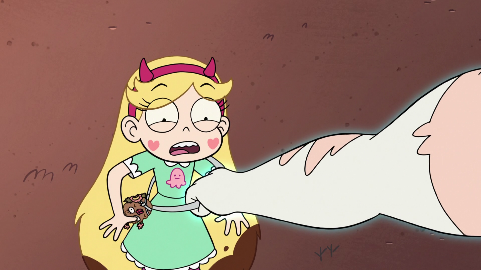 Image - S2E9 Mina Loveberry taking Star's weapon.png | Star vs. the