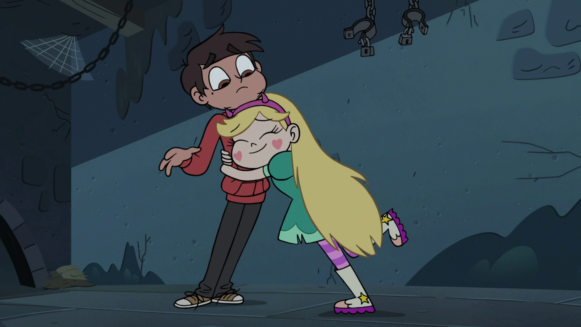 Star And Marco Hug - fondo de pantalla tumblr