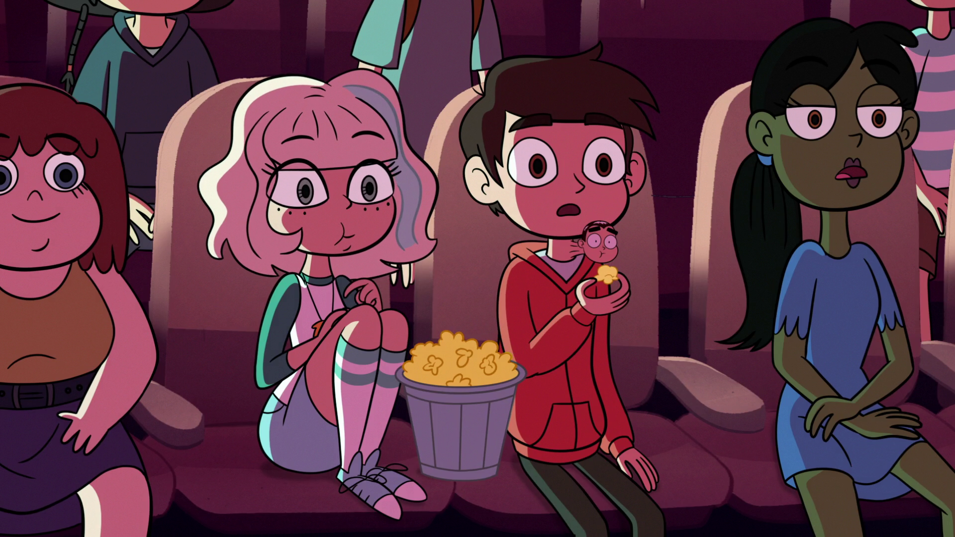 Image - S2E26 Marco, Naysaya, and Jackie at the movies.png Image - S2E26 Marco, Naysaya, and Jackie at the movies.png