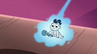 S3E29 Festivia turns magic wand into a baby rattle