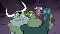 S2E12 Buff Frog hugging the monsters