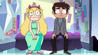 S3E34 Star and Marco sitting speechlessly