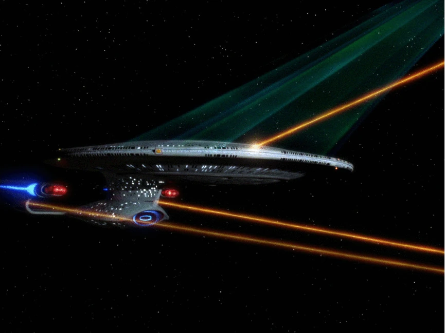 Image Enterprise fights the Star Trek The Next Generation