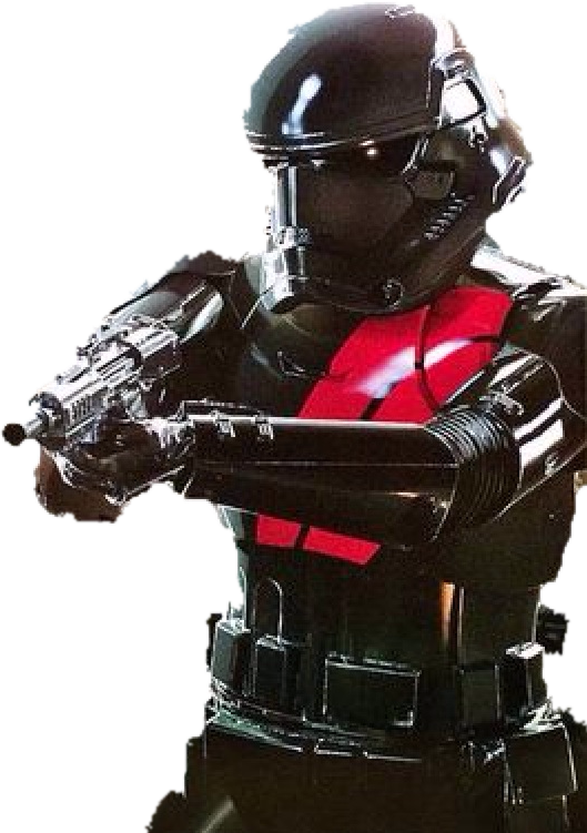 red and black storm trooper