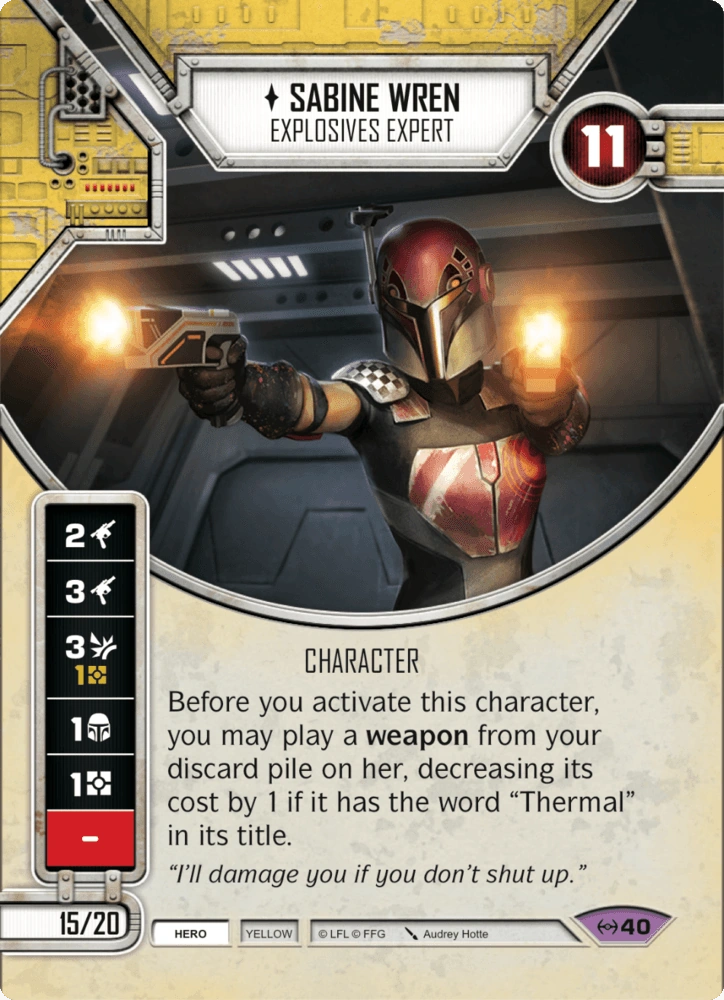 Sabine Wren Star Wars Destiny Card Game Wikia FANDOM Powered By Wikia