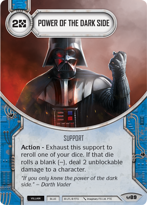 Swd01 card power-of-the-dark-side