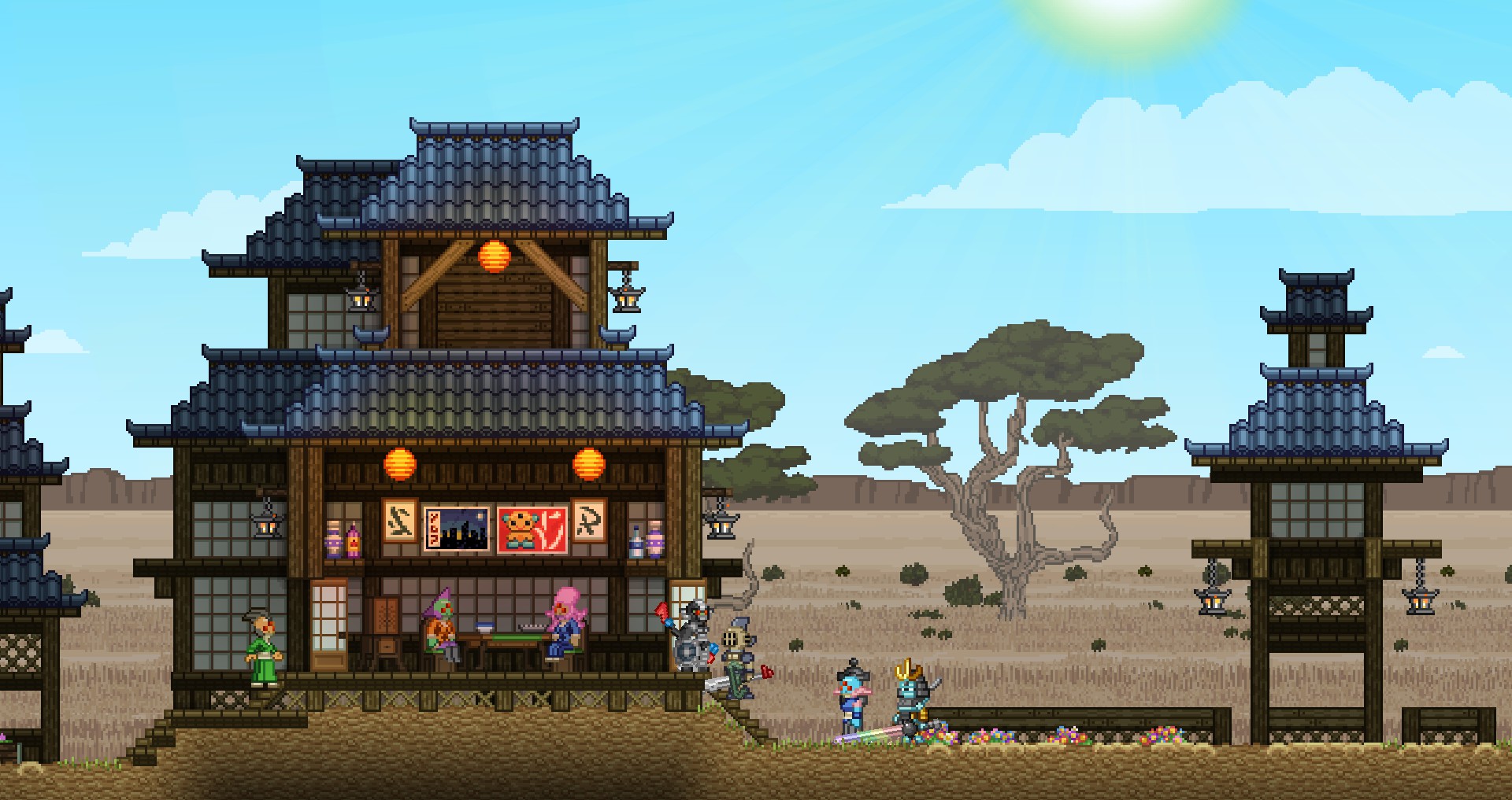 Изображение - HylotlVillageSavanah4.jpeg | Starbound Вики | FANDOM