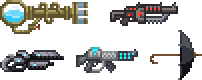 starbound machine pistol with bounce bullet