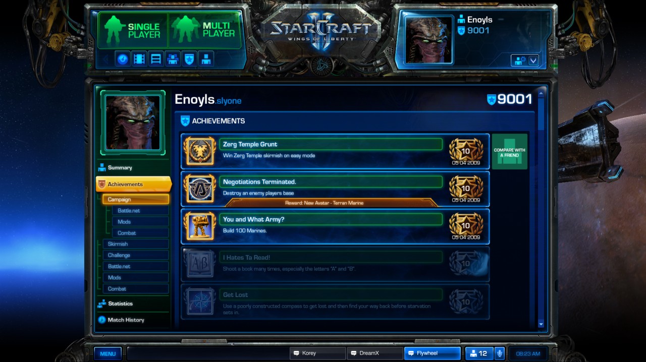 starcraft 2 campaign achievements