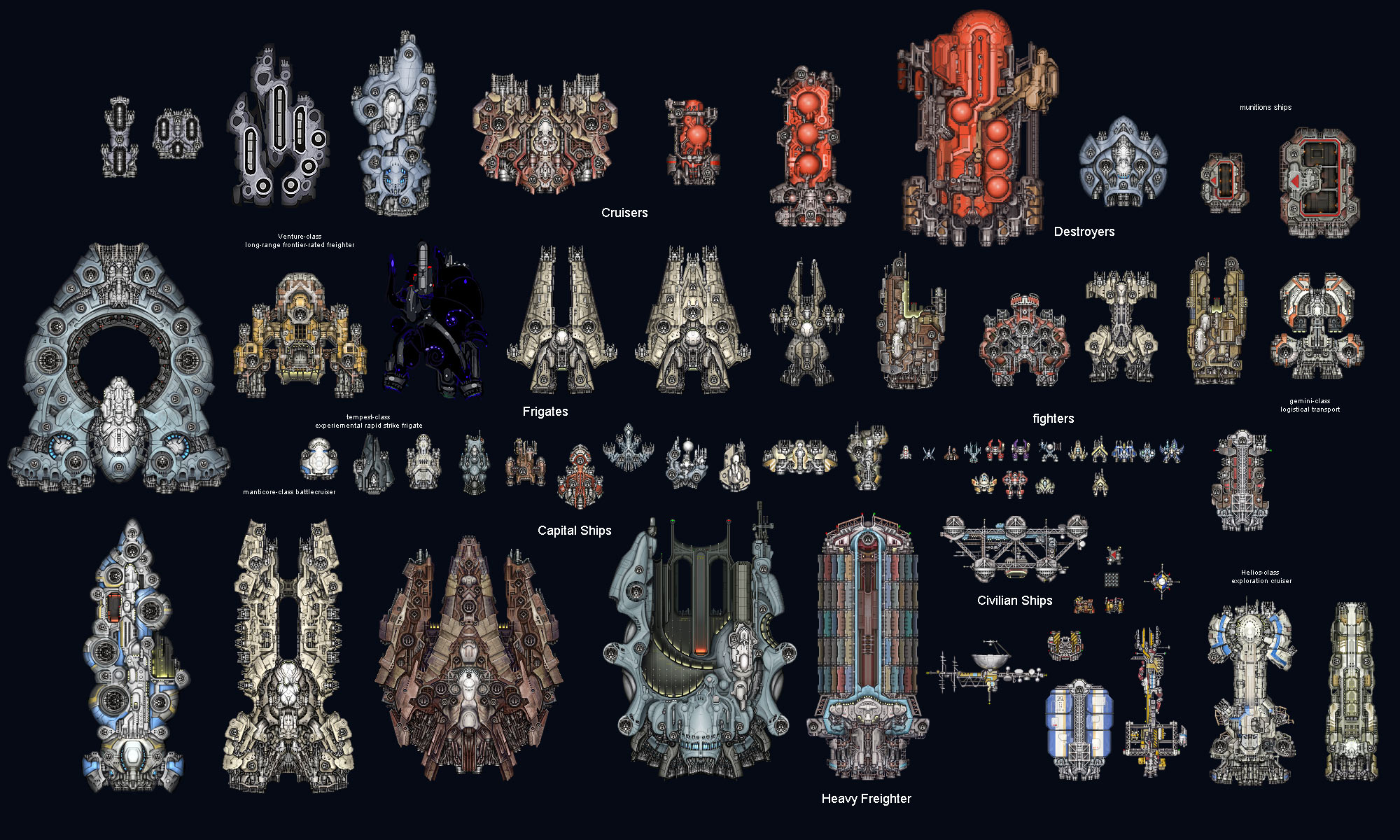 starsector ships by faction