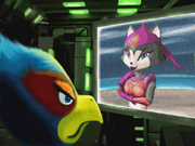 Falco gets a message from Katt