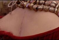 Kendra's Goauld scar