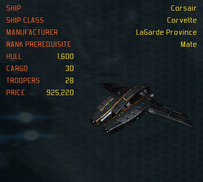 Corsair ship