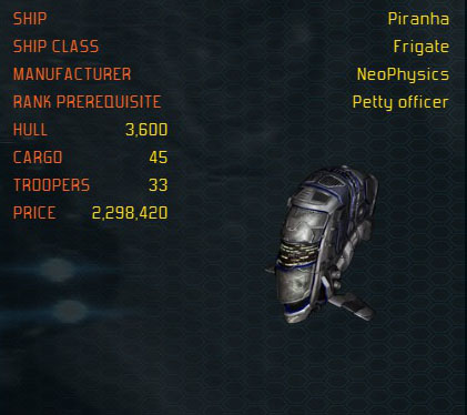 Piranha ship