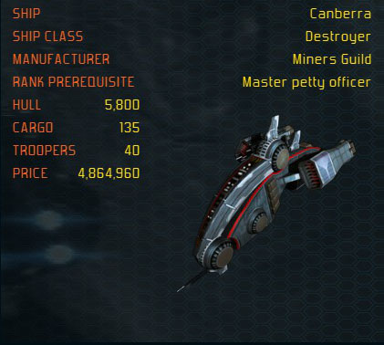Canberra ship