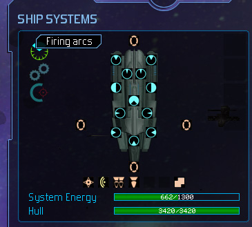Titan firing arcs