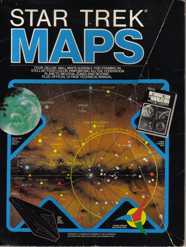 star trek 25th anniversary star map