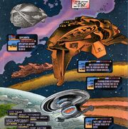 Voyager and alien ships