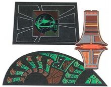 Cardassian shatterframe, button pad & Operations interface
