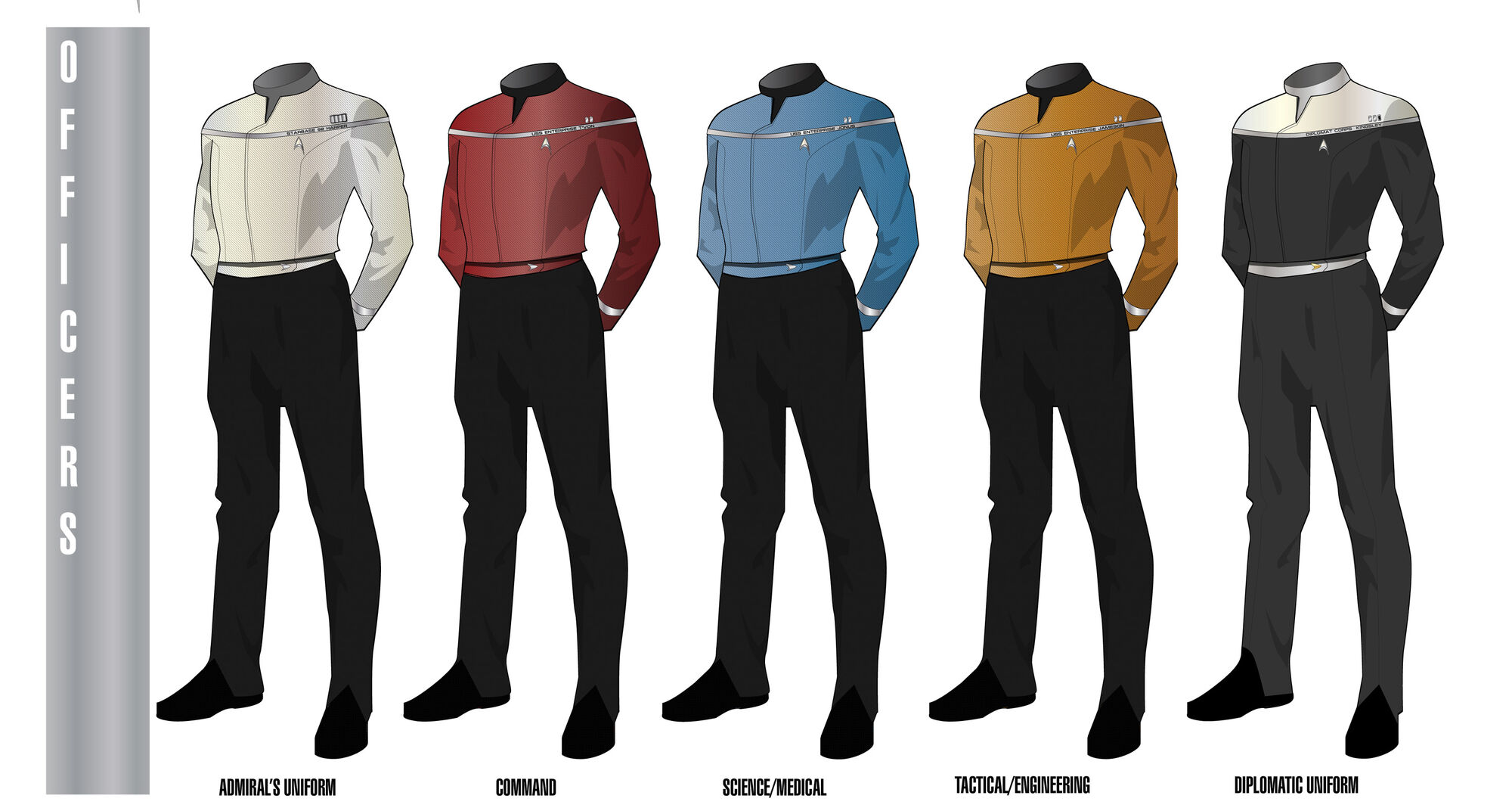 star trek federation uniforms