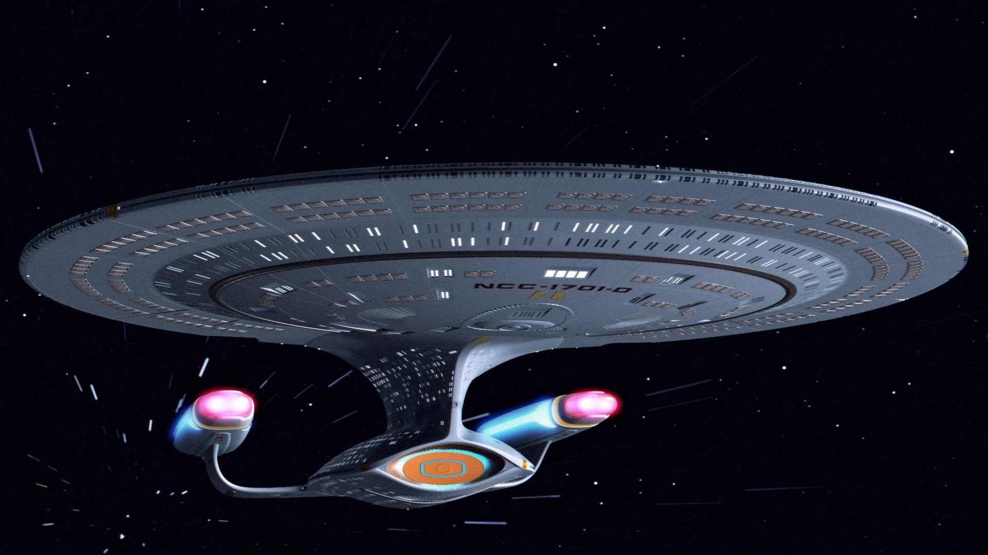 Retrofit Galaxy Class Starship Enterprise D Star Trek The Next