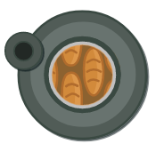 Bread oven full