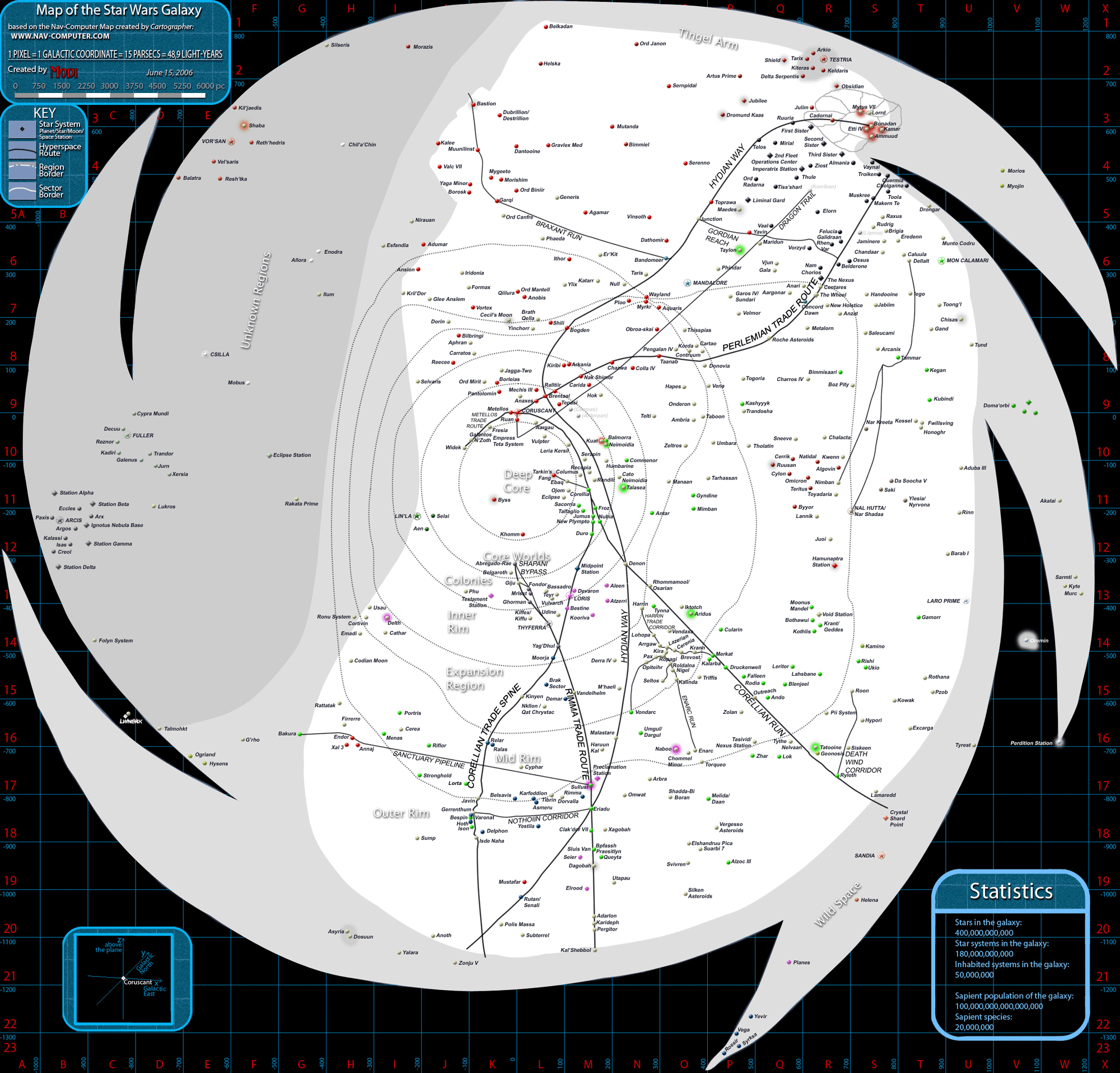 Star wars карта галактики детальная