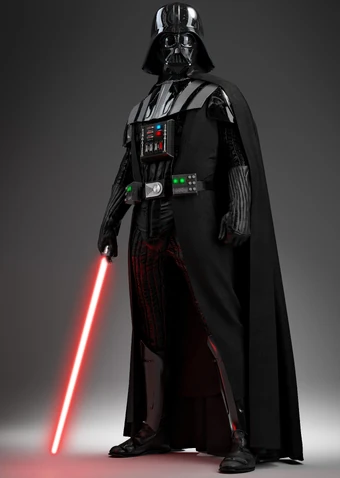 darth vader with lightsaber