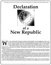 Deklarace Nové republiky 1