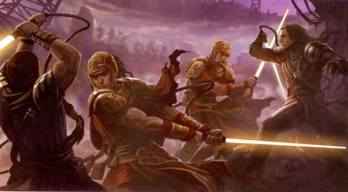 Jedi vs Jedi clashes in the Hundred Year Darkness. All rights reserved to Star Wars, Disney, and Wookiepedia