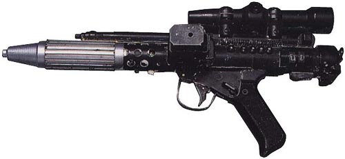 BLACK Imperial Blaster//Gun Weapon GREAT Replacement Star Wars