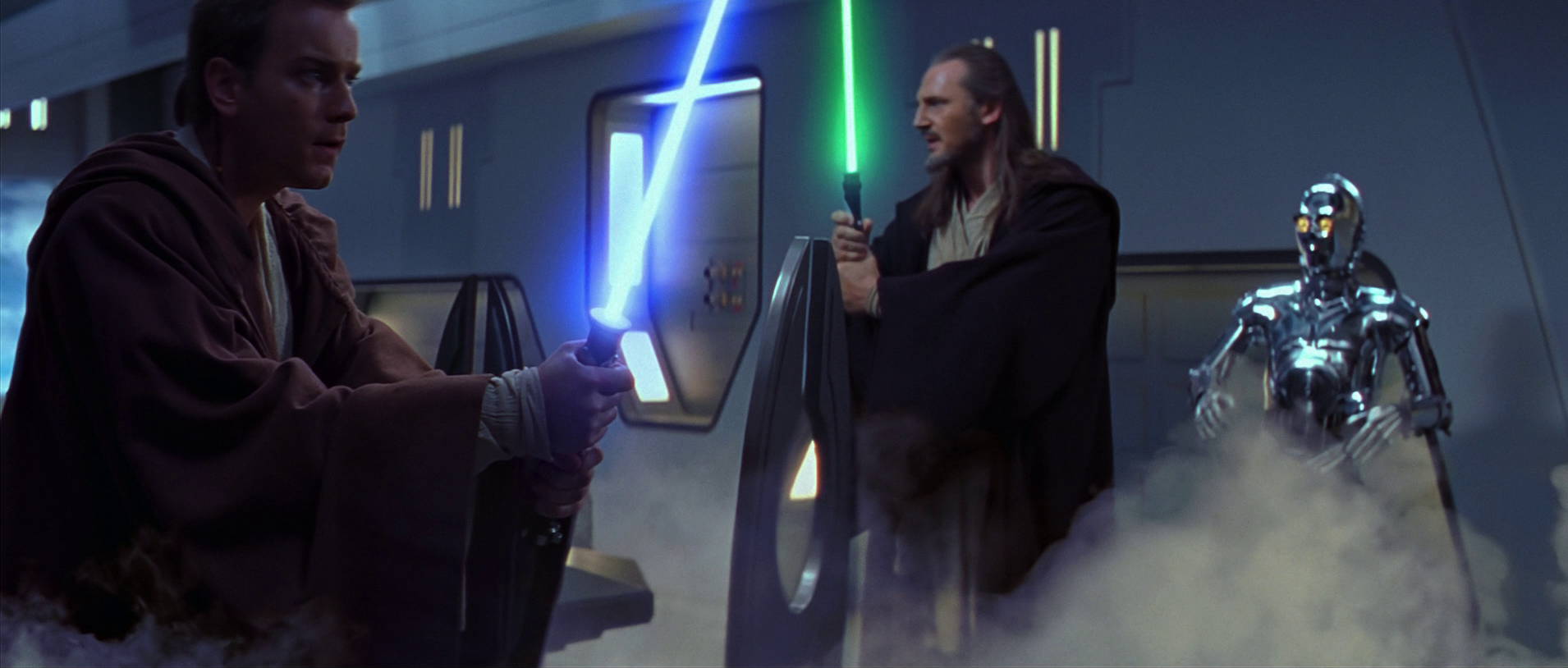 Image result for the phantom menace obi-wan qui-gon