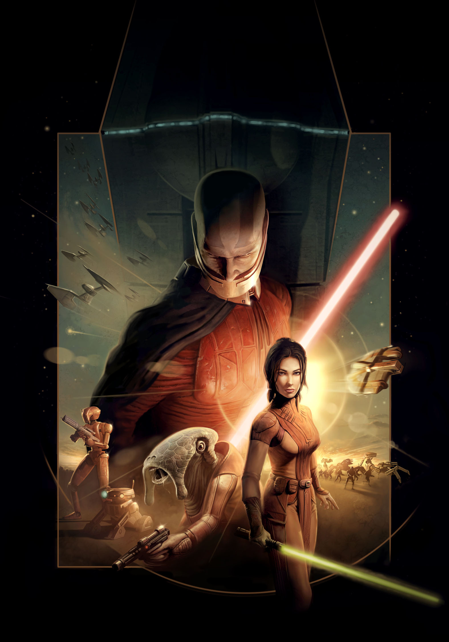 Download 1280x2120 Wallpaper Star Wars Knights Of The Old