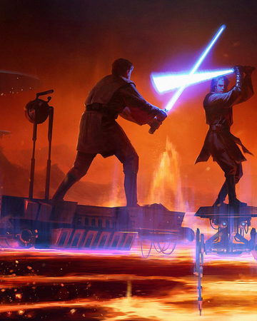 Duel On Mustafar Wookieepedia Fandom