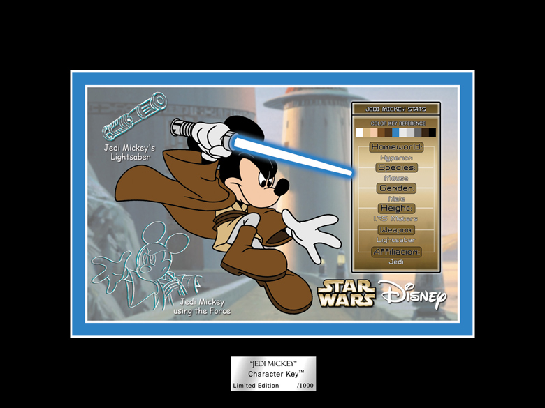 mickey jedi pin