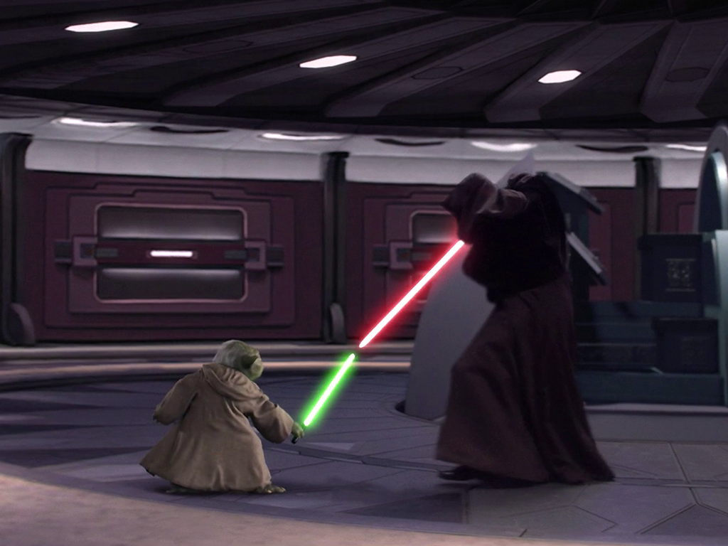 Image result for yoda vs palpatine