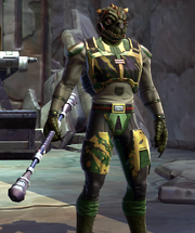 Qyzen with staff