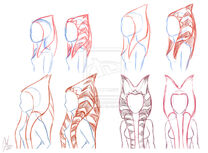 Togruta montrals and lekku studies by raikoh illust-d7k5pdn