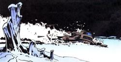 Luke precipitato su Hoth