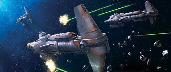 Star Wars Armada Miniatures Game-Hammerhead Corvette